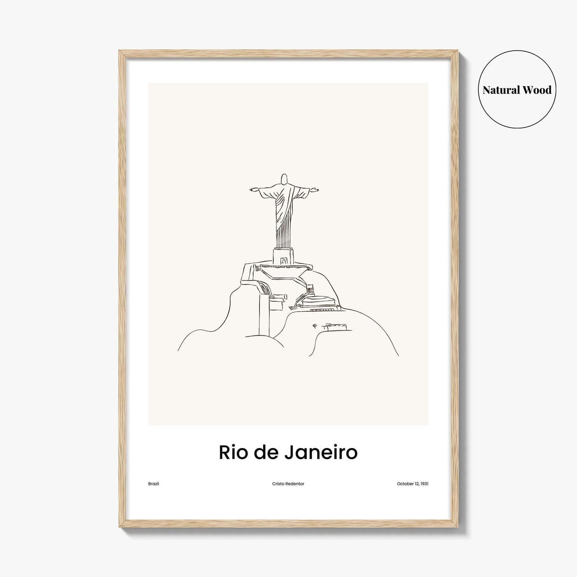 Rio De Janeiro Drawn No 2 Poster - Image 2