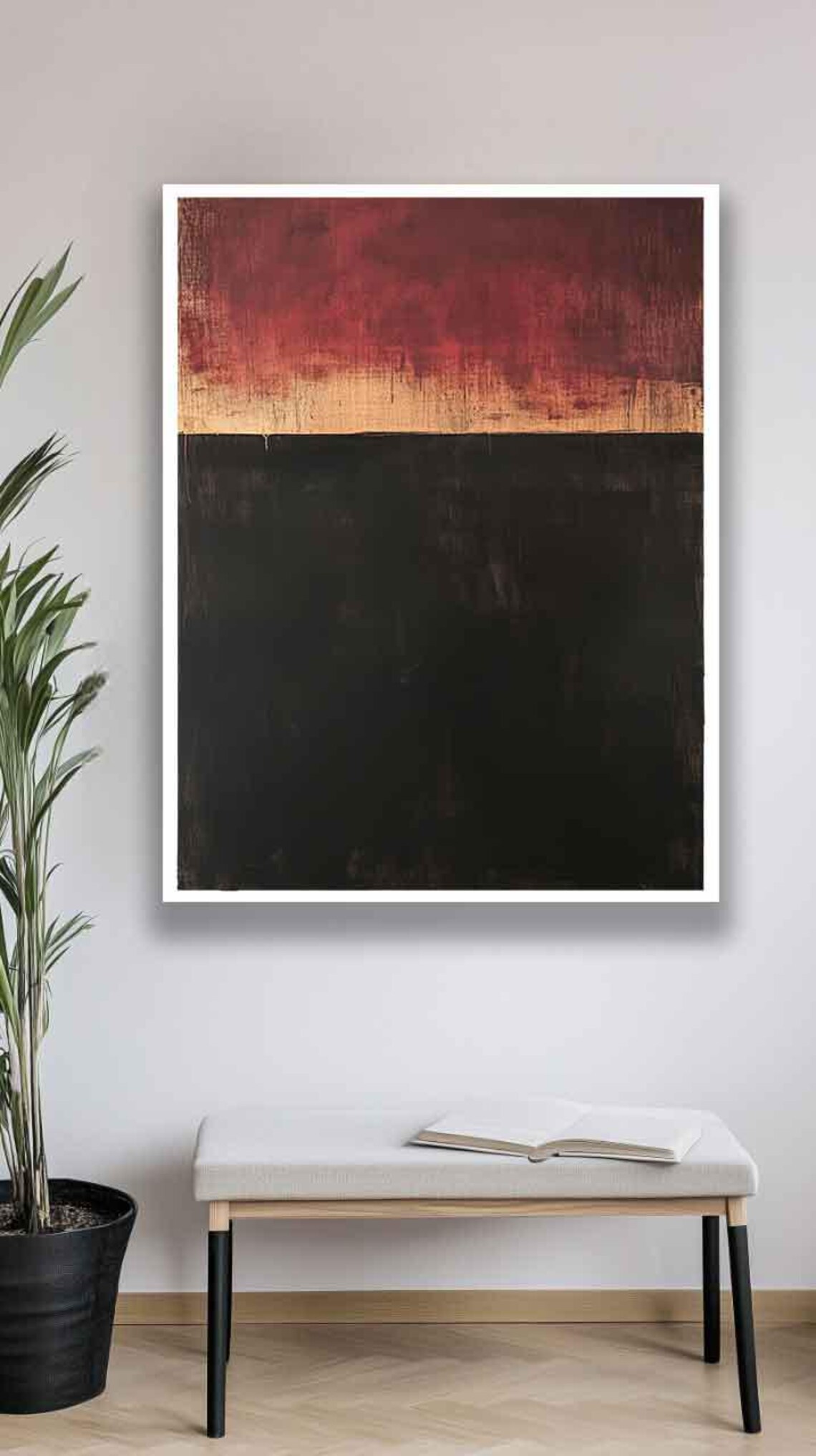 Mark Rothko Style Abstract Painting, Minimalist Art - Image 4