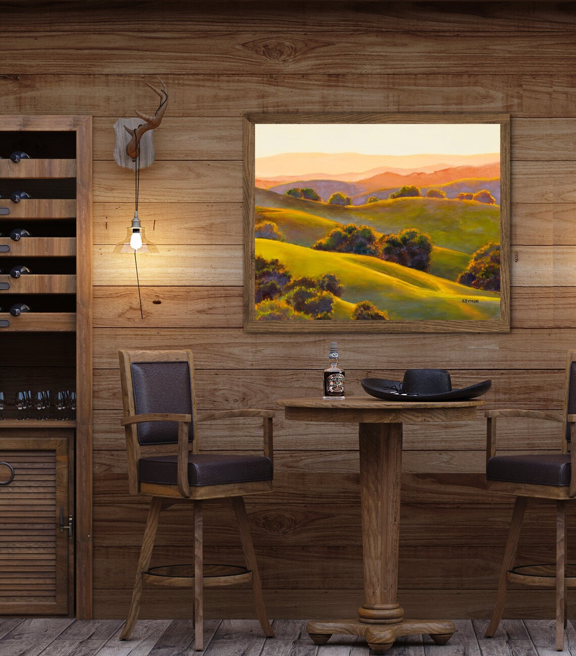 Briones Regional Park Green Hillside Oil Painting - Image 3