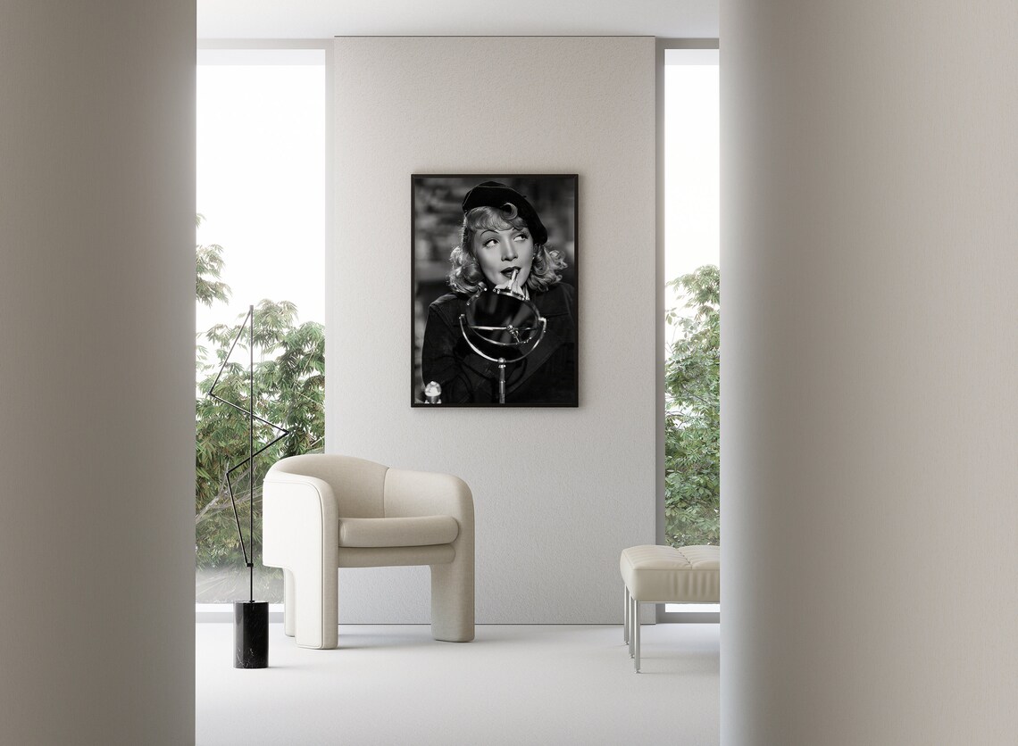 Marlene Dietrich Lipstick Vintage Fashion Photo Art Print - Image 3