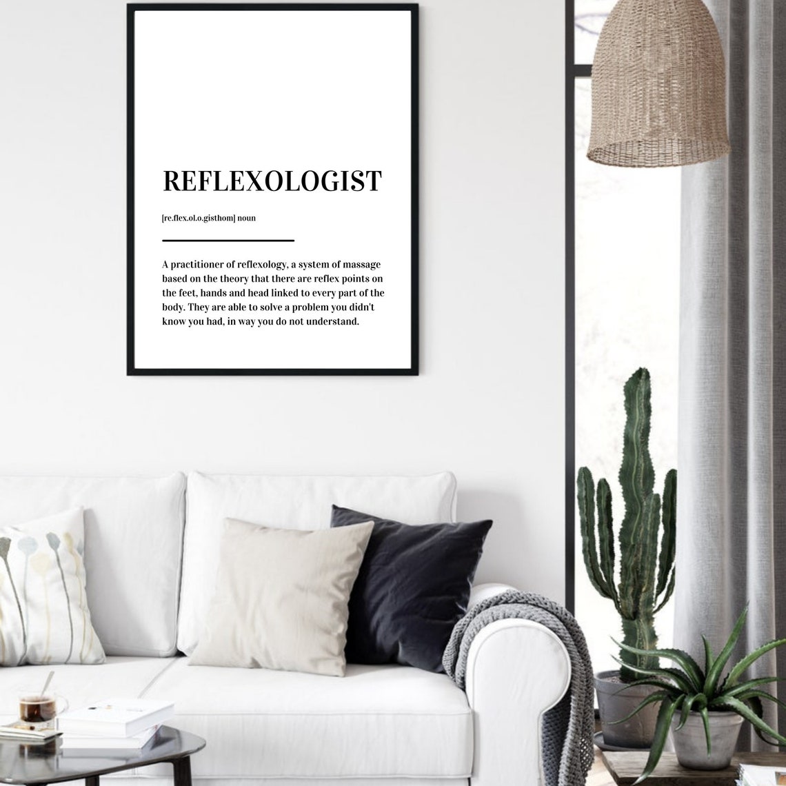 Reflexologist Definition Massage Therapist Dictionary Style Poster - Image 5