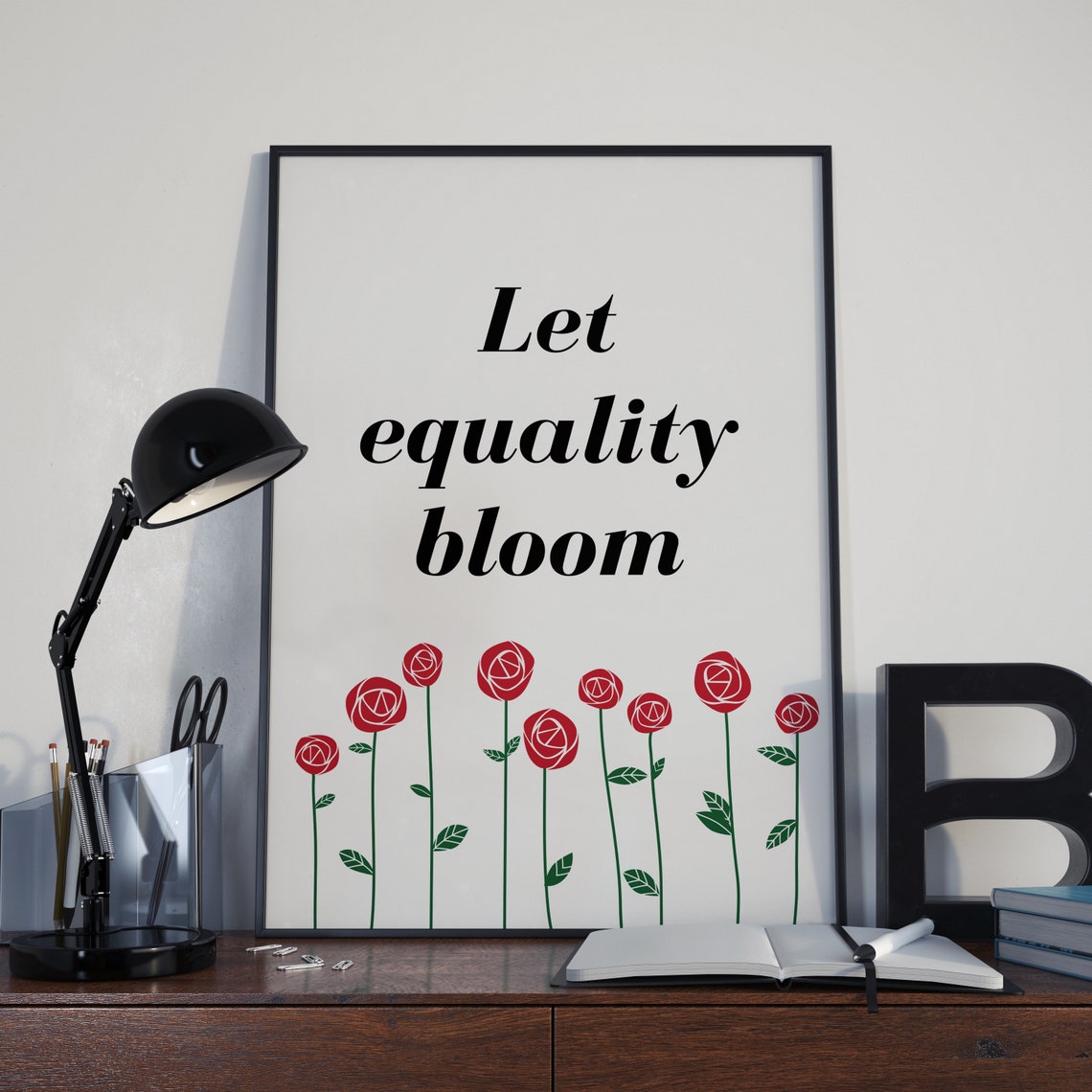 Equality Art Black Women Art Feminist Art Feminist Poster Dorm Room Decor Anti Trump Feminist Gift Gay Pride Gay Art Equal Rights - Image 2