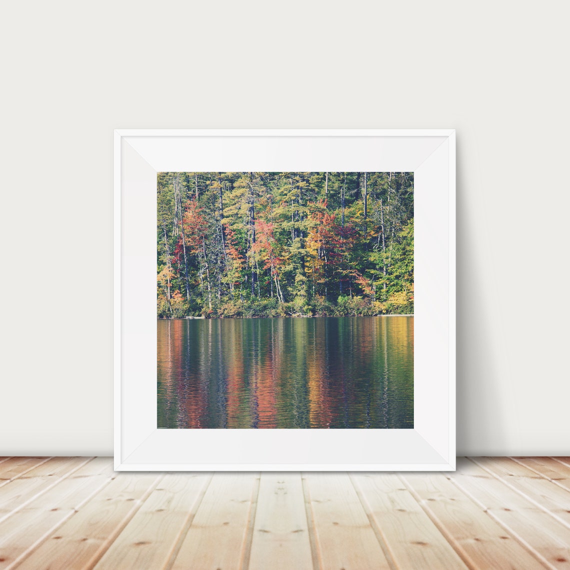 Lake Chocorua New Hampshire Autumn Foliage Reflection Poster