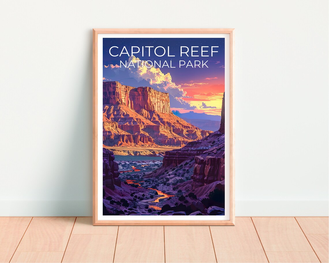 Capitol Reef National Park, Utah Travel Poster - Image 4
