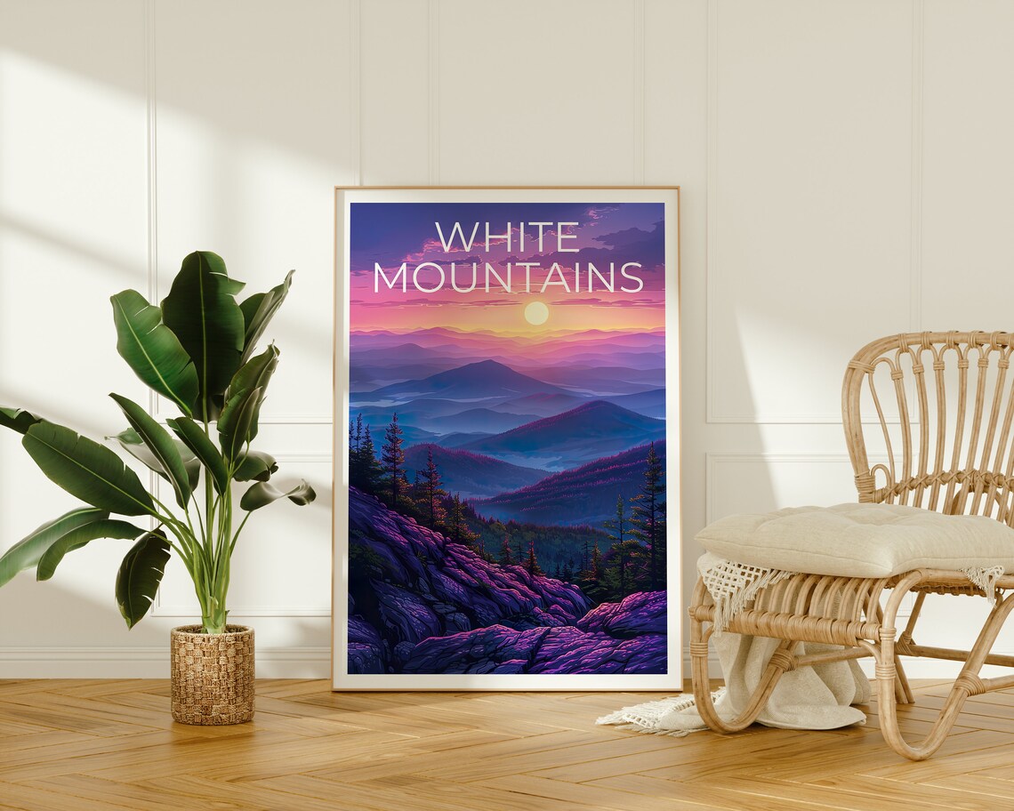 White Mountains, New Hampshire Travel Poster - Image 2