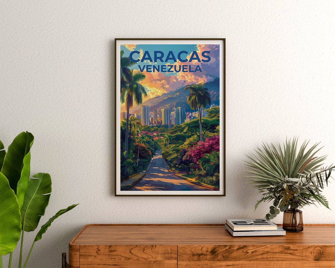 Caracas Travel Poster, Venezuela City Art Print - Image 3
