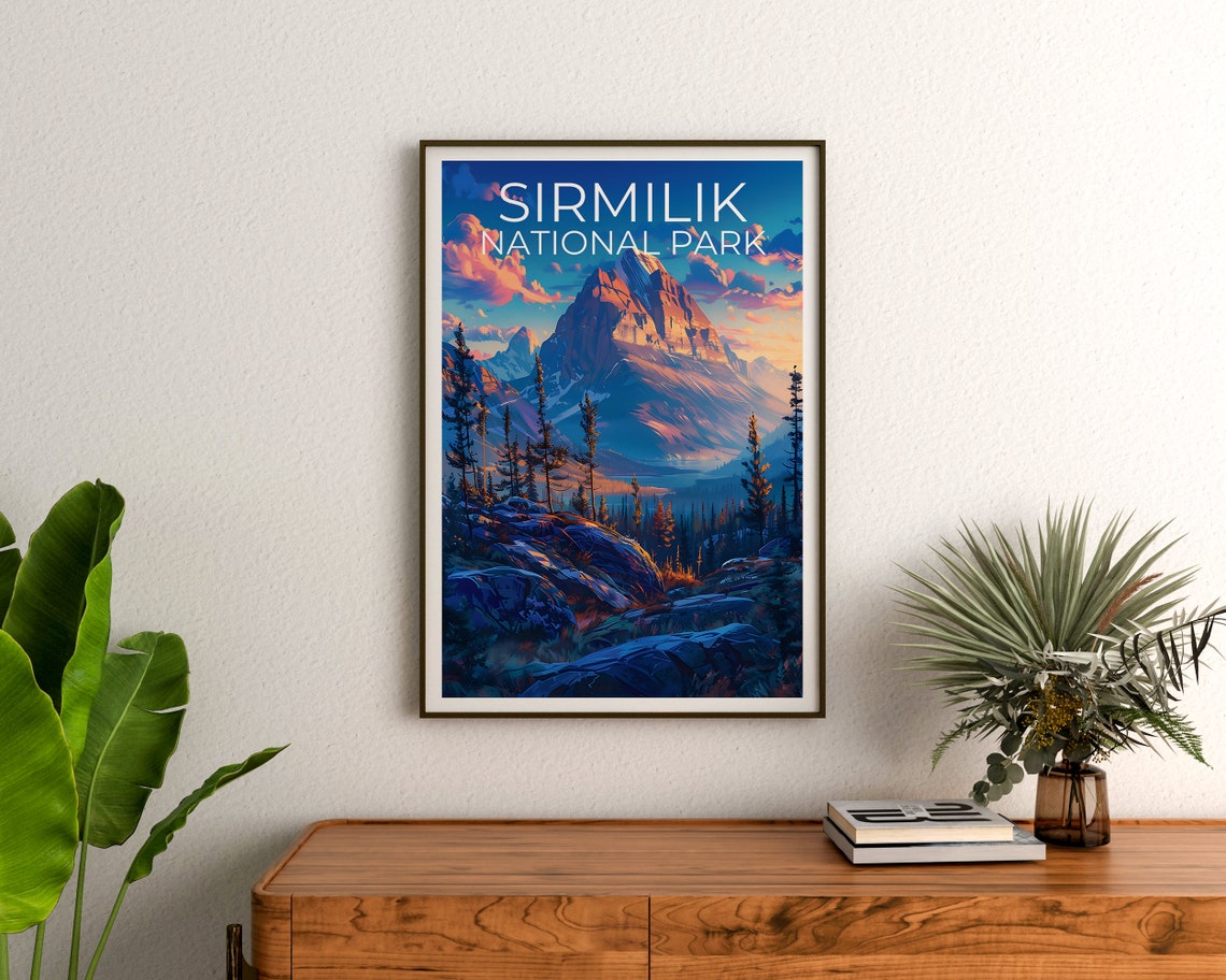 Sirmilik National Park Canada Arctic Peak Pines Sunset Vista Poster - Image 3