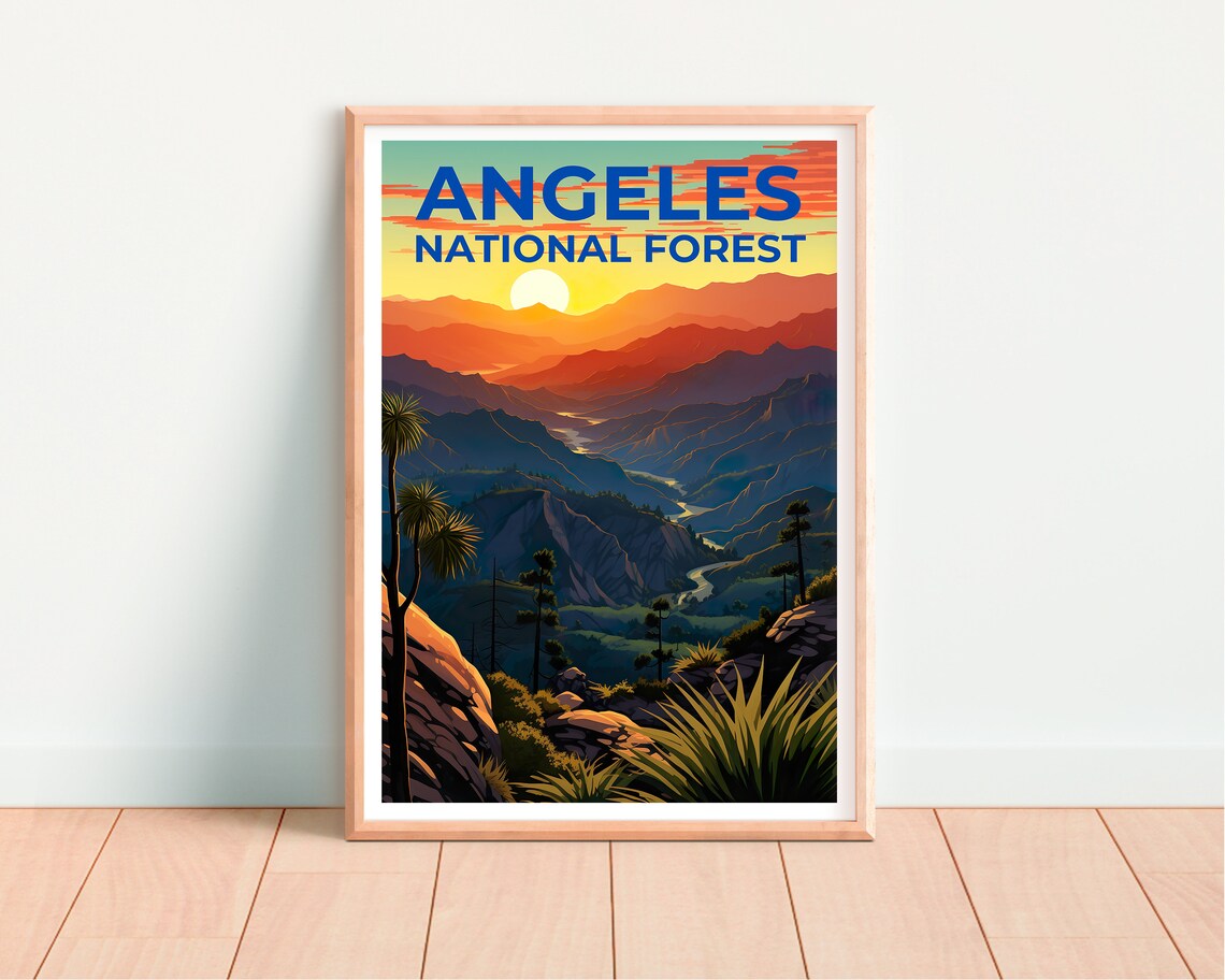 Angeles National Forest, California Travel Poster - Image 4