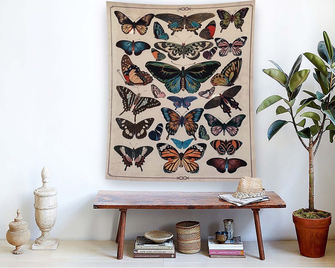 Butterfly Minimalist Art Print for Kids' Room Decor