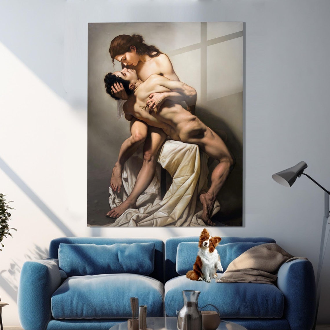 Passionate Embrace Classical Lovers Painting Romantic Gallery Poster - Image 3