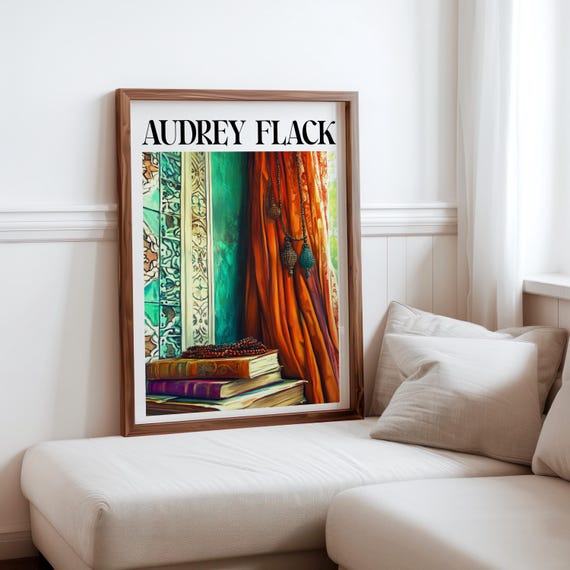 Audrey Flack Inspired Art Photorealism Poster Elegant Wall Art Surrealism Inspired Poster Unique Gift Idea Geometric Abstraction
