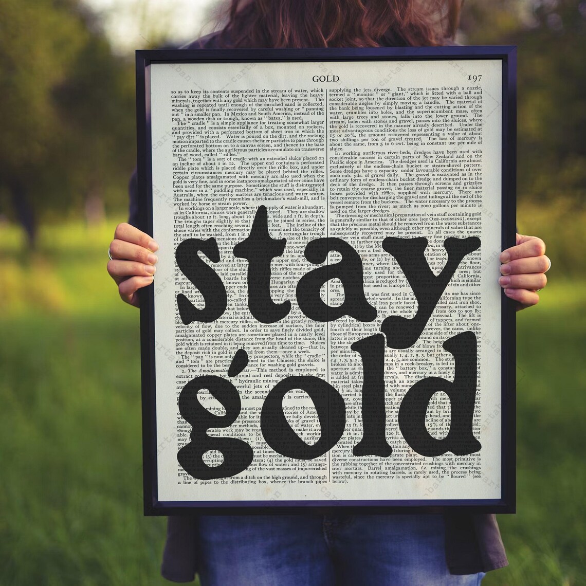 Stay Gold by S.E. Hinton, Literary Quote Poster - Image 4