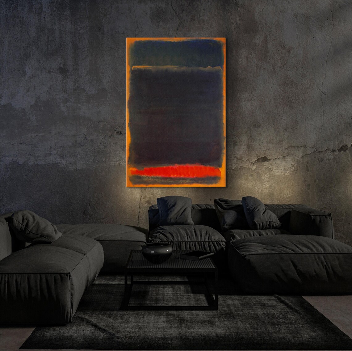Mark Rothko Orange Over Black Exhibition Poster - Image 5