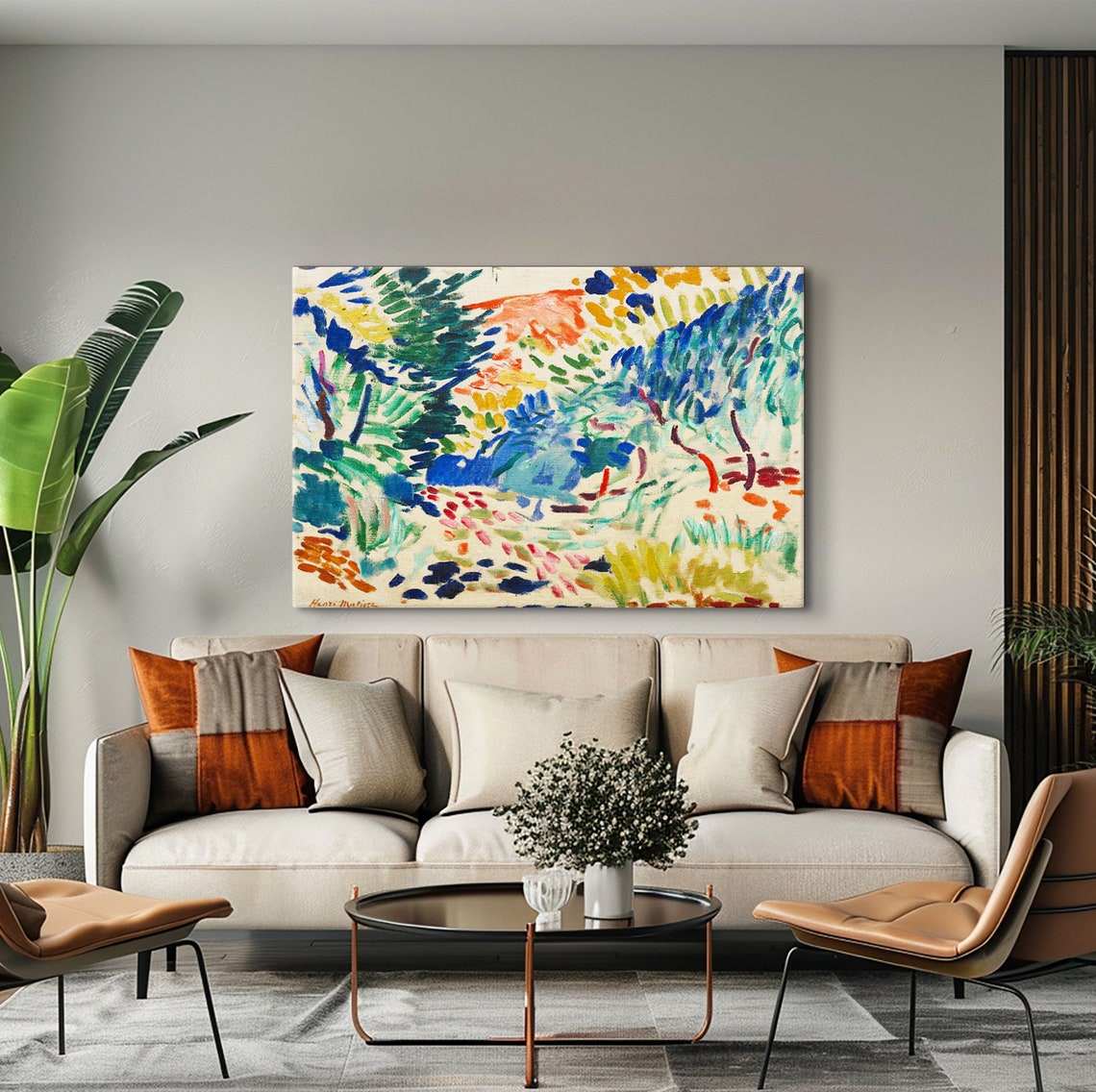 Henri Matisse Landscape At Collioure Poster Reproduction Print Abstract Wall Art Print Modern Art Painting Expressionism Art Print - Image 4