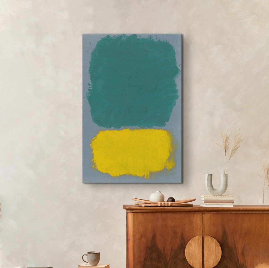 Mark Rothko Green And Yellow Poster Mark Rothko Extra Large Print Exhibition Poster Expressionism Art Rothko Reproduction Art - Image 4