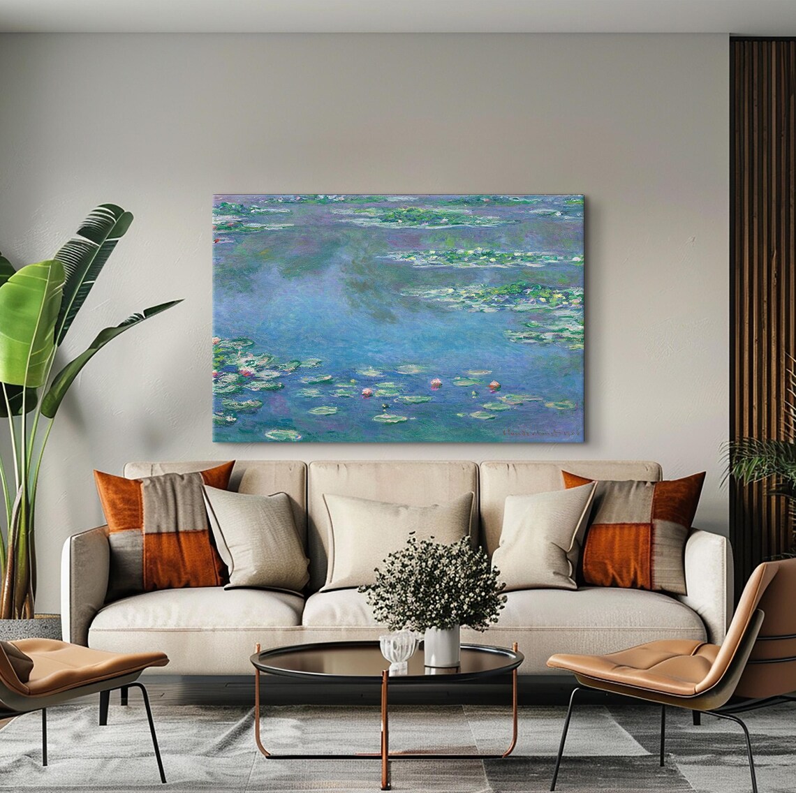 Claude Monet Water Lilies Serene Blue Pond Impressionist Poster - Image 4