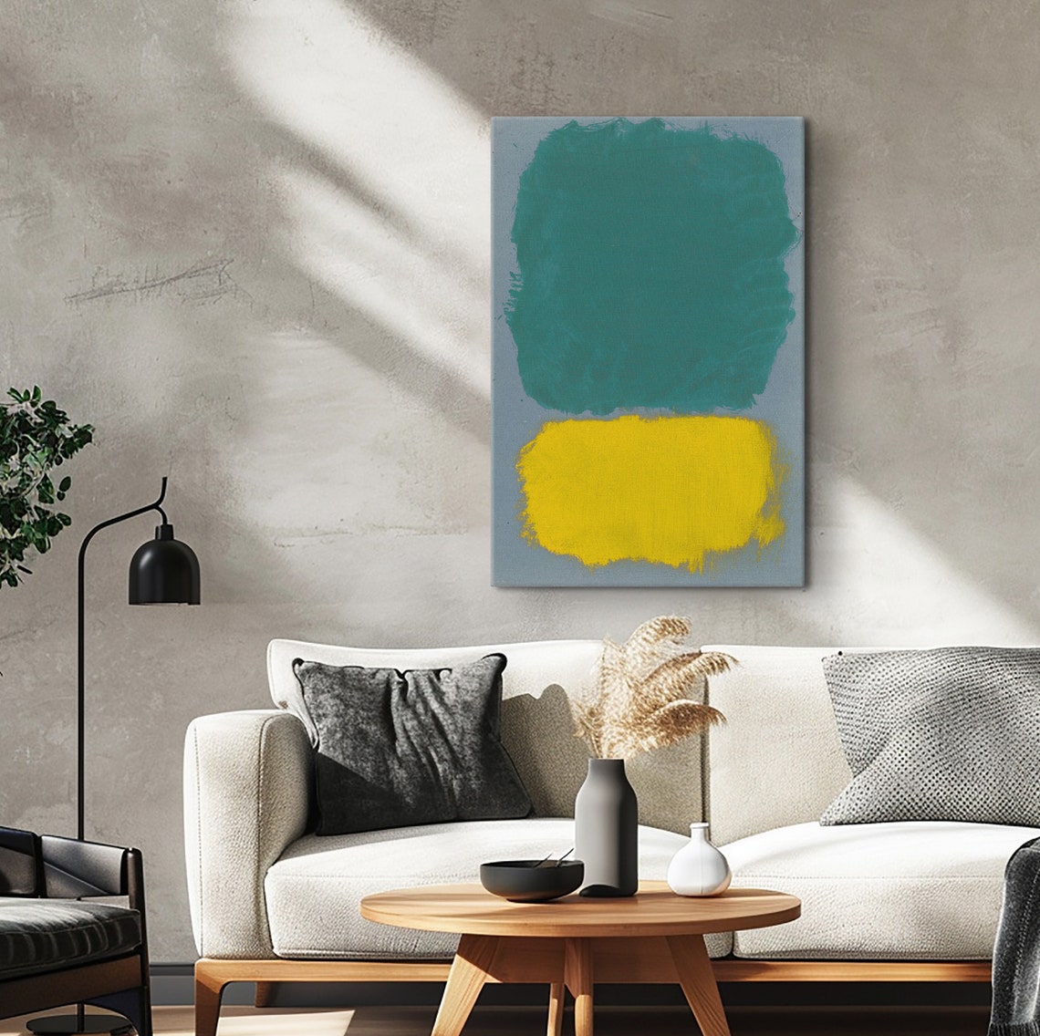 Mark Rothko Green And Yellow Poster Mark Rothko Extra Large Print Exhibition Poster Expressionism Art Rothko Reproduction Art - Image 3