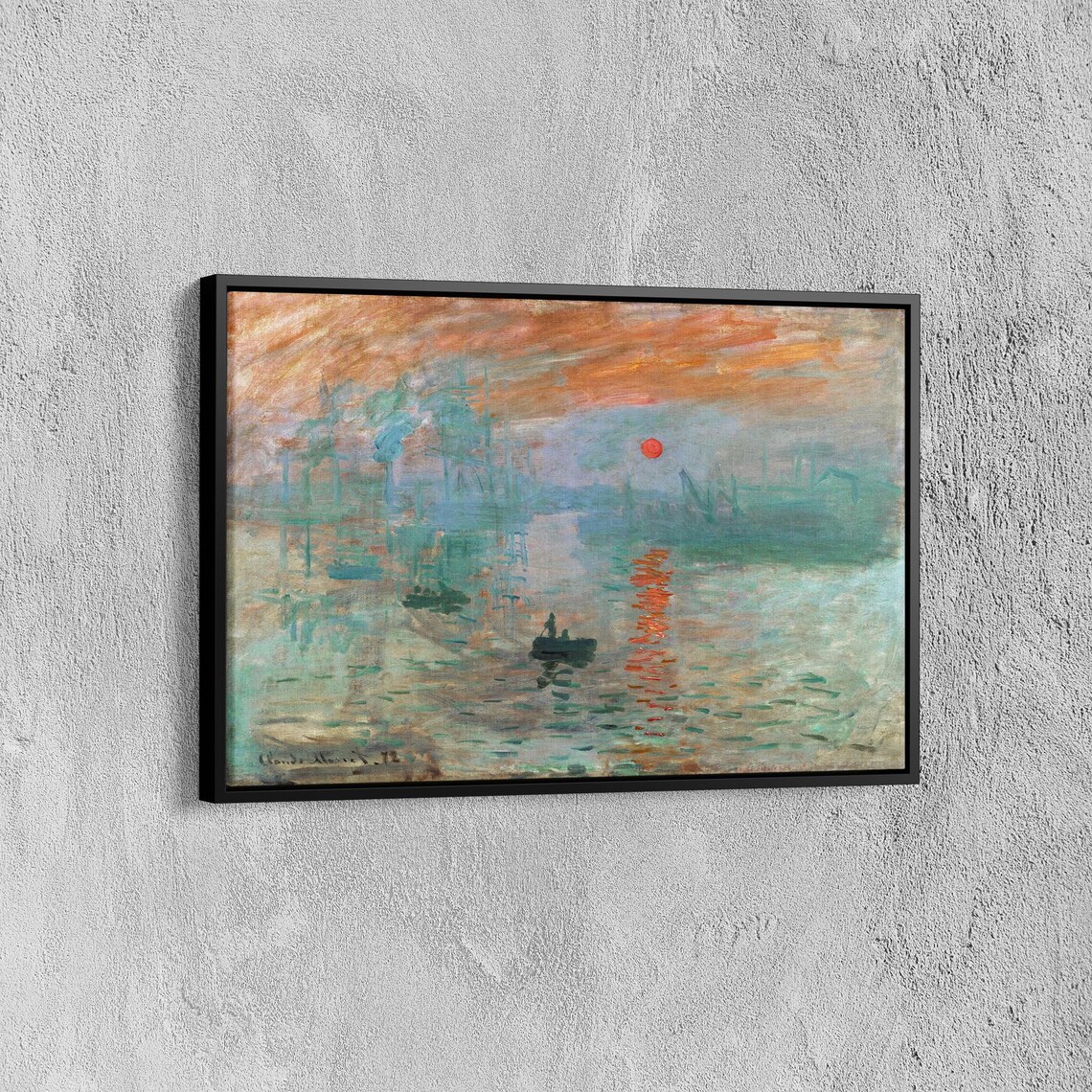 Claude Monet Impression, Sunrise Art Print, Farmhouse Decor - Image 7