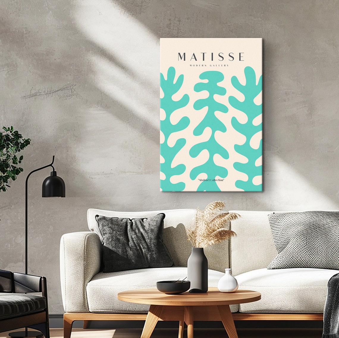 Pink Matisse Print Blush Turquoise Matisse Wall Art Exhibition Print Abstract Matisse Popular Print Minimalist Blue Neutral Wall Art - Image 6