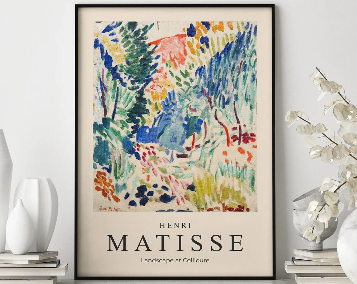 Henri Matisse Landscape At Collioure Fauvist Color Garden Poster