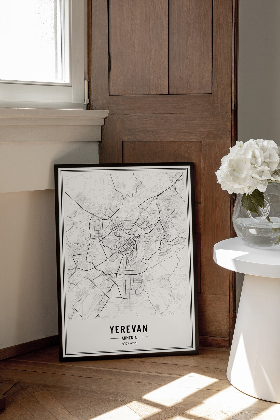 Yerevan Armenia Map Poster, City Coordinates - Image 3