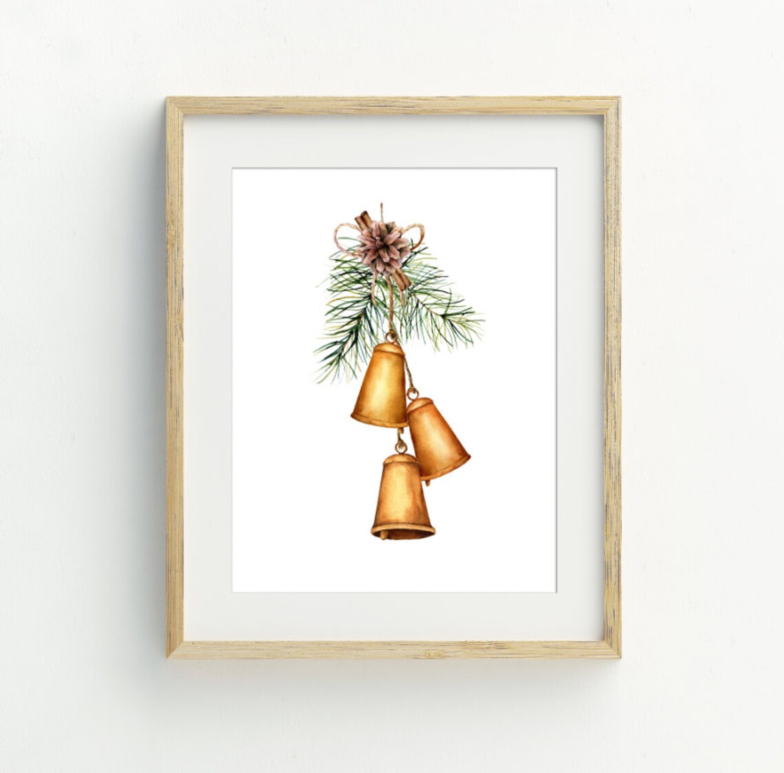 Christmas Bells Holiday Decorations Art Print