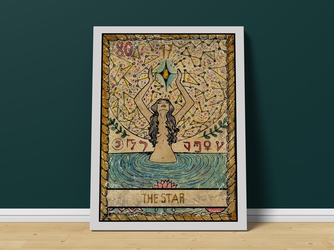 Tarot Card Print Wall Art Tarot Card The Star Tarot Cards Print Tarot Print Tarot Card Wall Print Tarot Card Wall Art Tarot - Image 3
