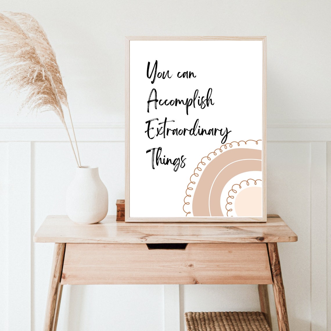 You Can Accomplish Extraordinary Things Rainbow Script Poster - Image 5