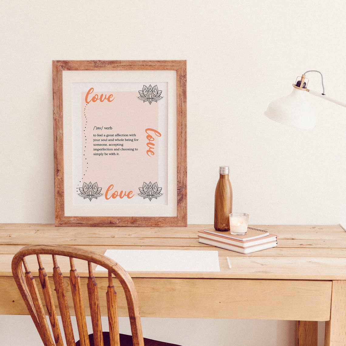 Love Dictionary Definition Modern Definition Art Print Gift For Her Instant Poster Love Definition Print Pink Lbl003 - Image 2