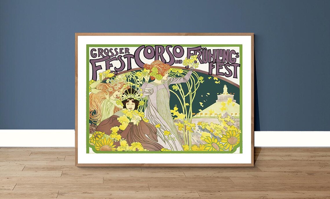 Grosser Fest Corso Munich Vintage Travel Poster - Image 2