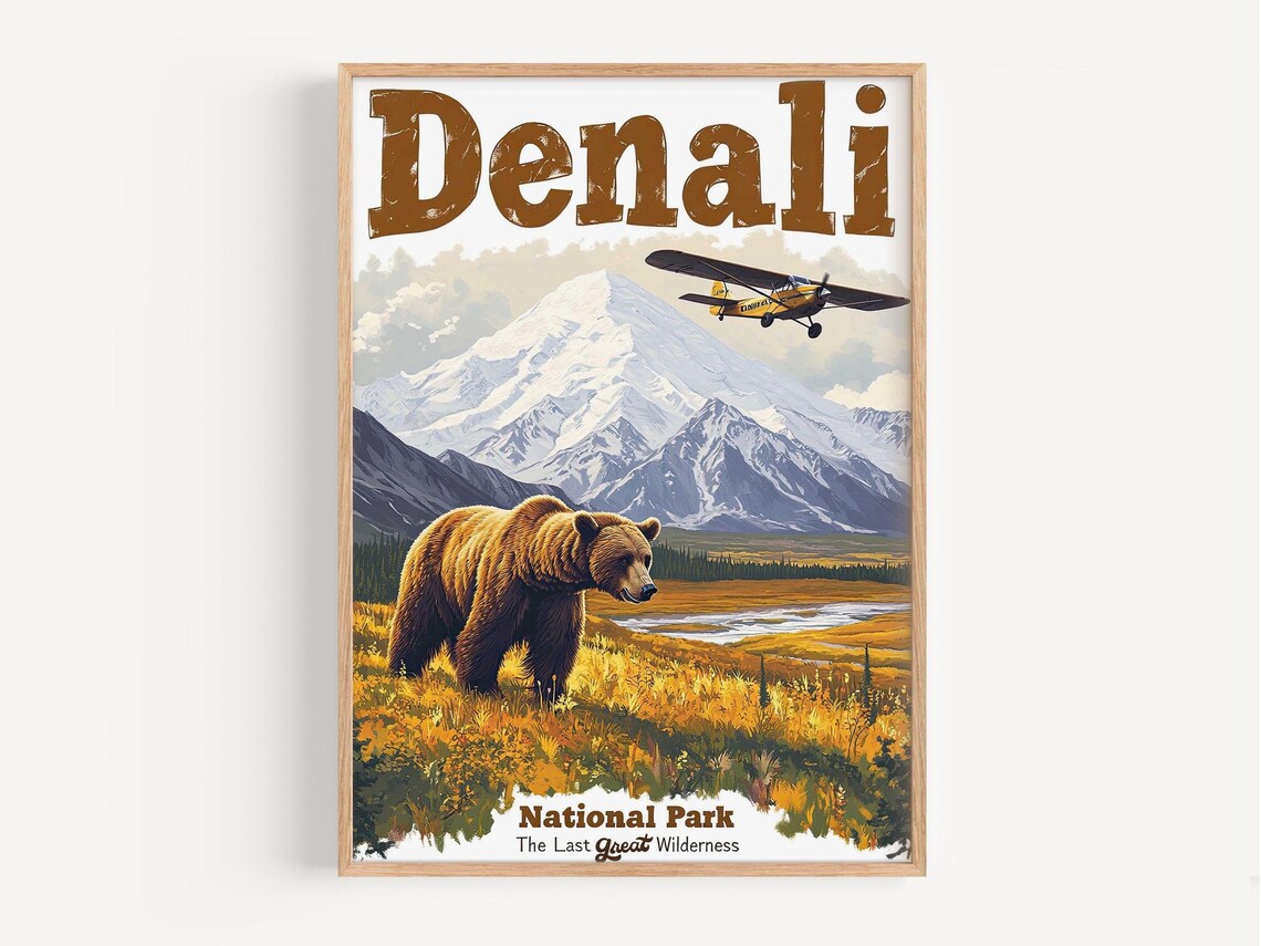 National Park Retro Travel Poster, Vintage Landscape - Image 2