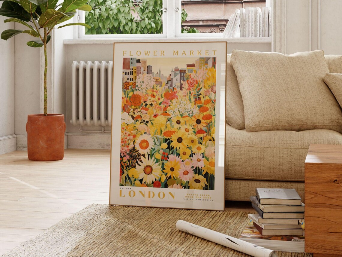 Flower Market London - Botanical Art - Image 2