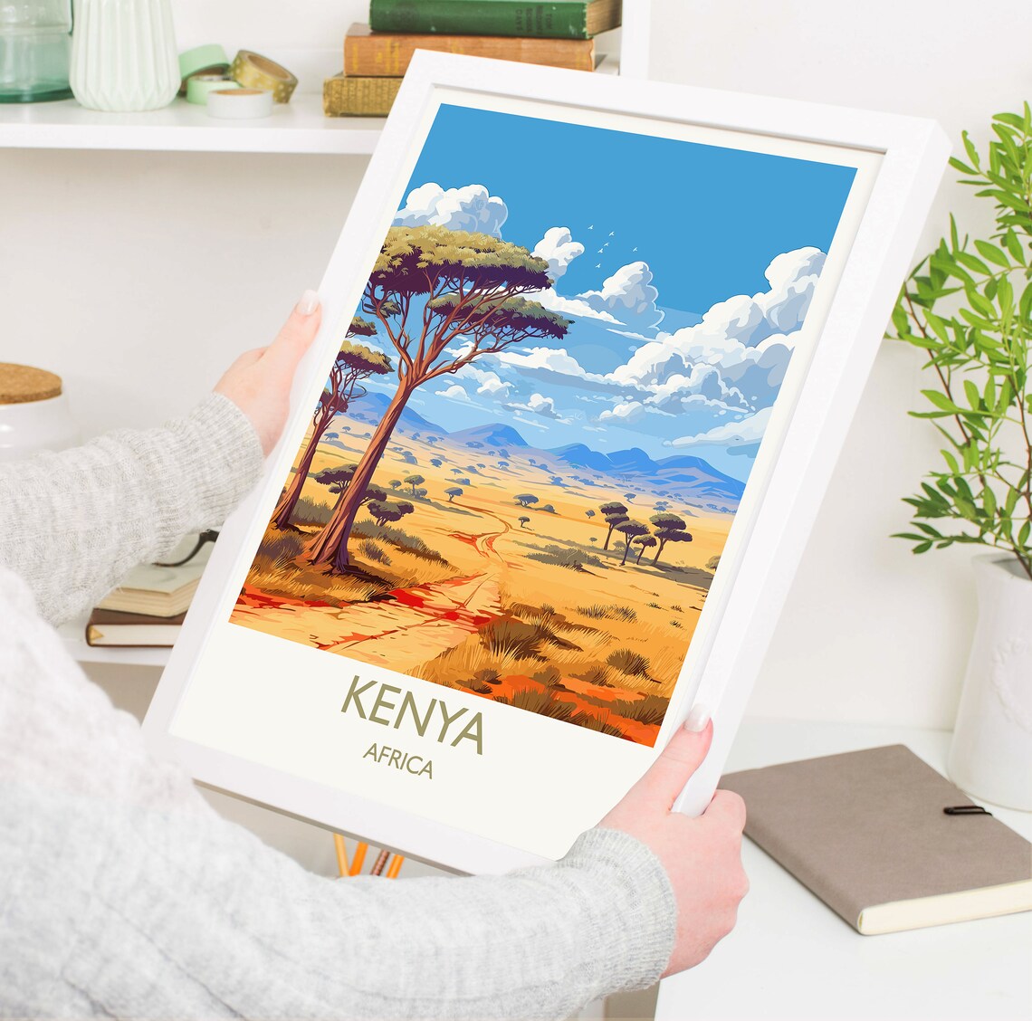 Kenya Travel Poster, Africa Wall Art Print - Image 5