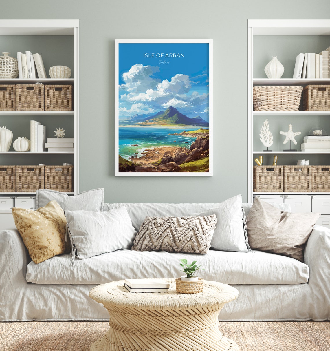 Isle Of Arran Poster Travel Print Of Isle Of Arran Scotland Art Lovers Gift Uk Travel Gift - Image 4