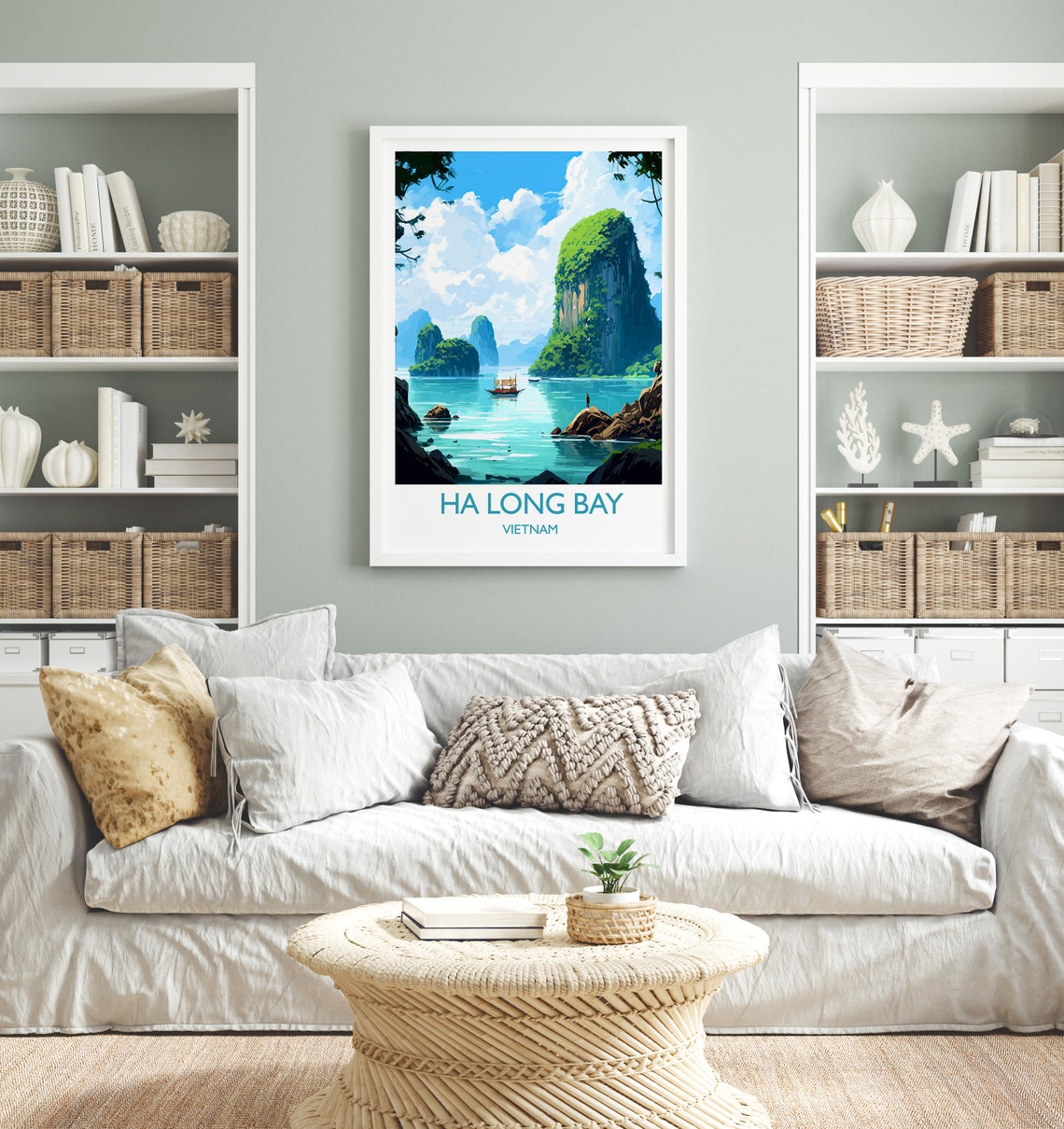 Ha Long Bay Travel Poster, Vietnam Asia - Image 4