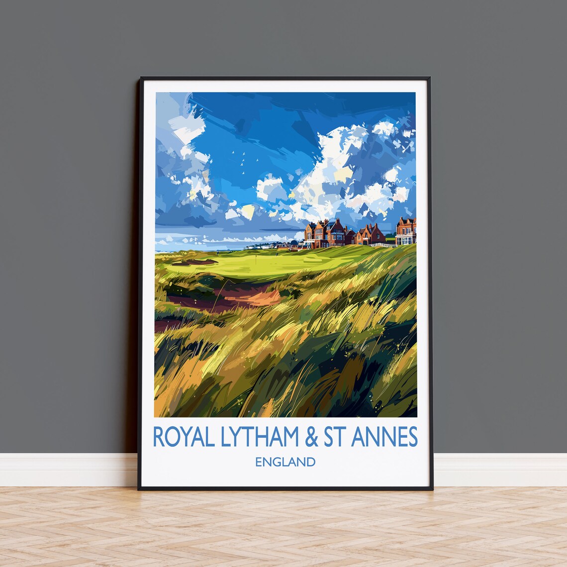 Royal Lytham St Annes Travel Poster, Golf Course