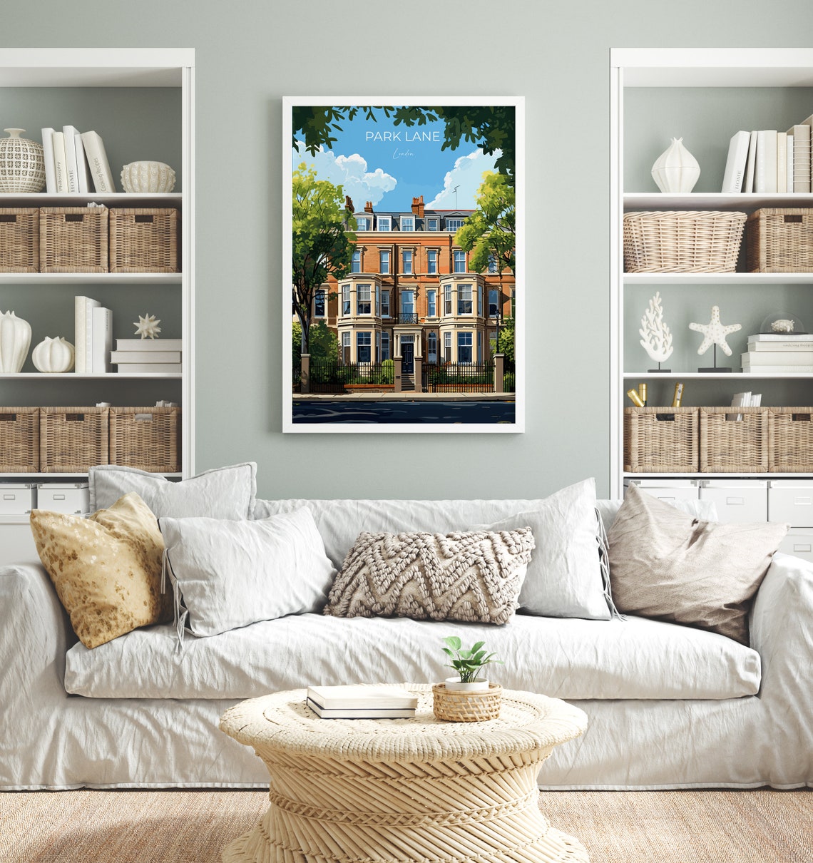 Park Lane Travel Poster Wall Art Travel Print Of Park Lane London Poster Park Lane Gift Park Lane Art London Art Lovers Uk Travel Gift - Image 4