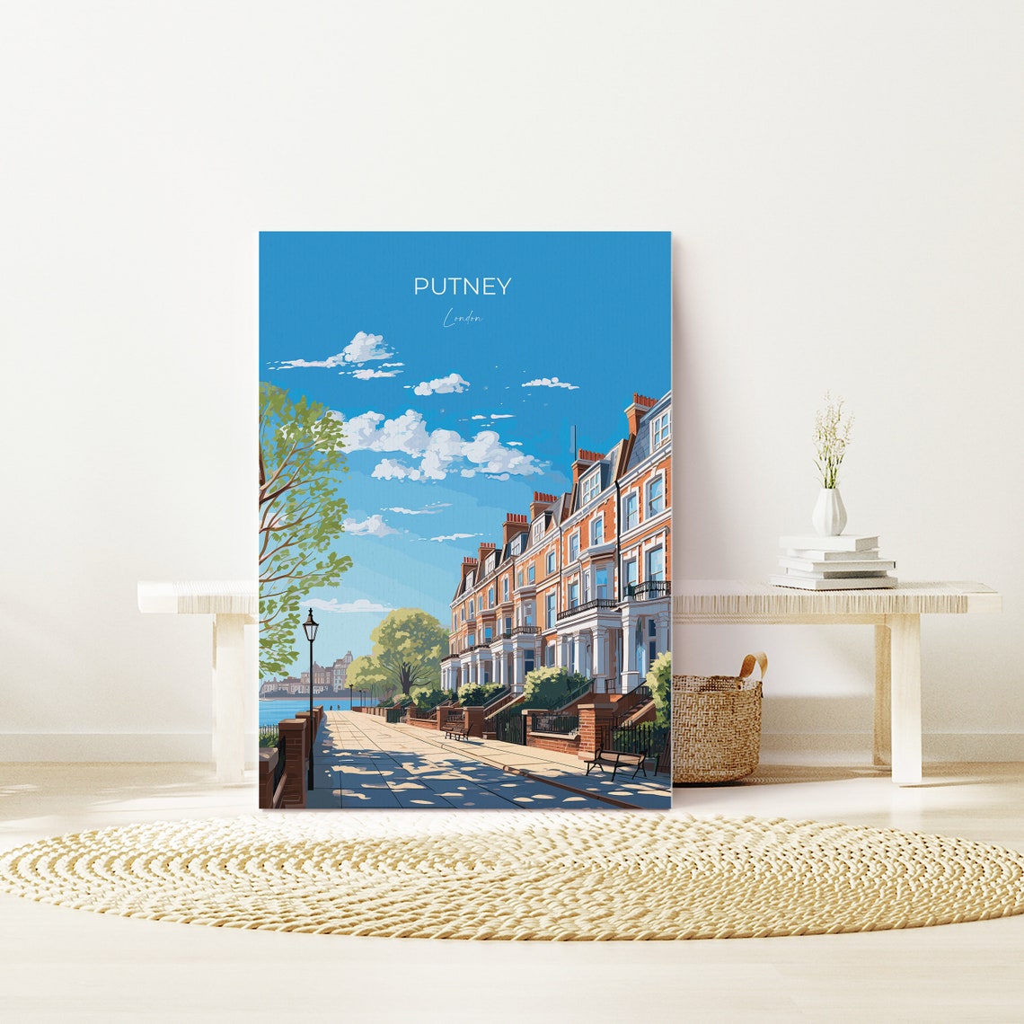 Putney Wall Art Travel Poster Travel Print Of Putney London Poster Putney Art Gift London Art Uk Travel Gift - Image 3