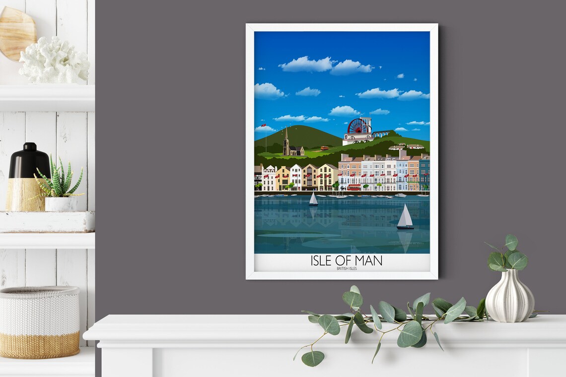 Isle Of Man Travel Poster, British Isles UK - Image 4
