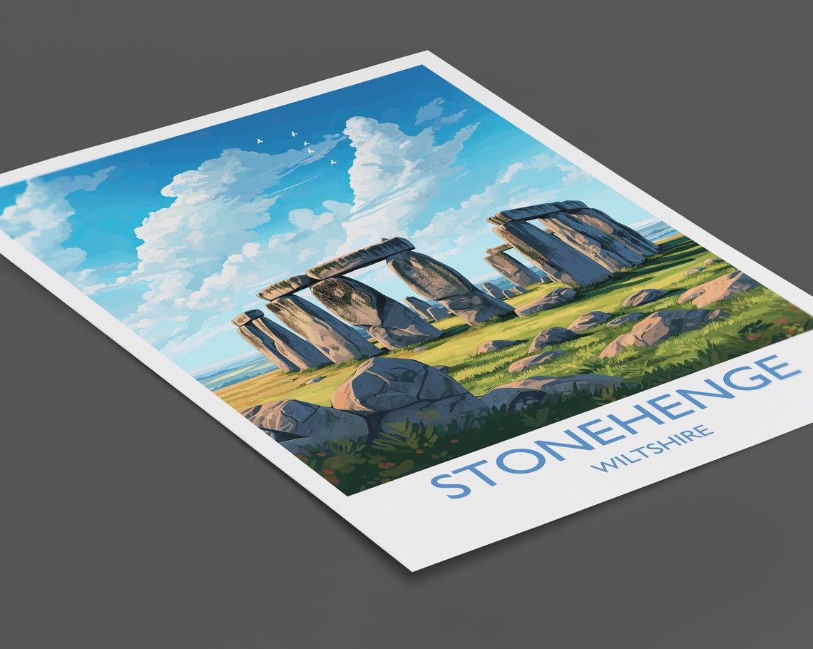 Stonehenge Wiltshire England Ancient Stone Circle Art Poster - Image 2