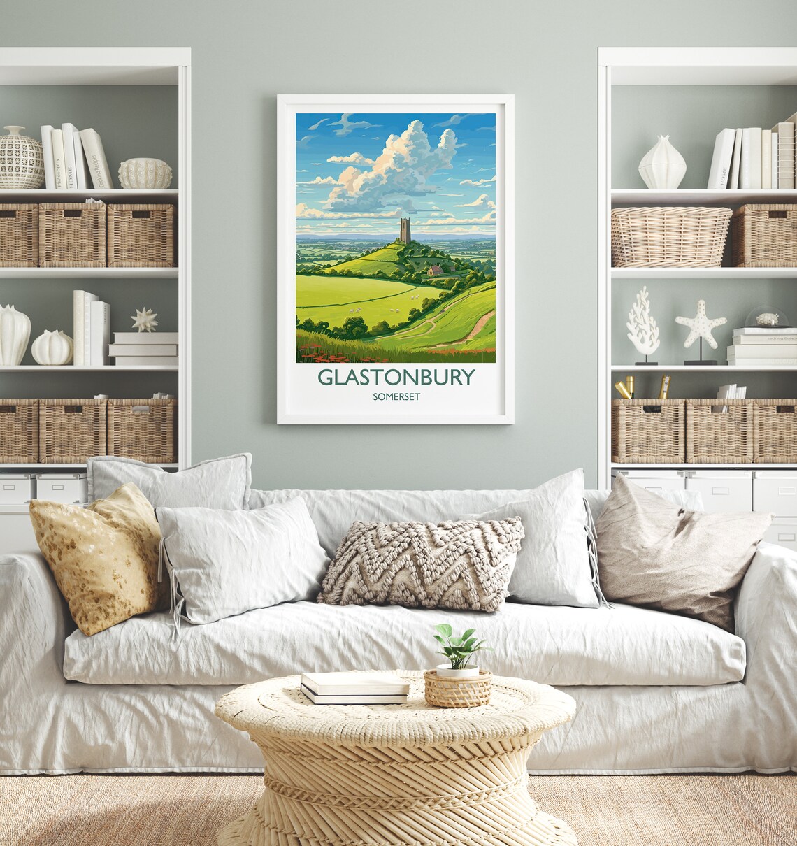 Glastonbury Travel Poster, Somerset England Poster Print - Image 4