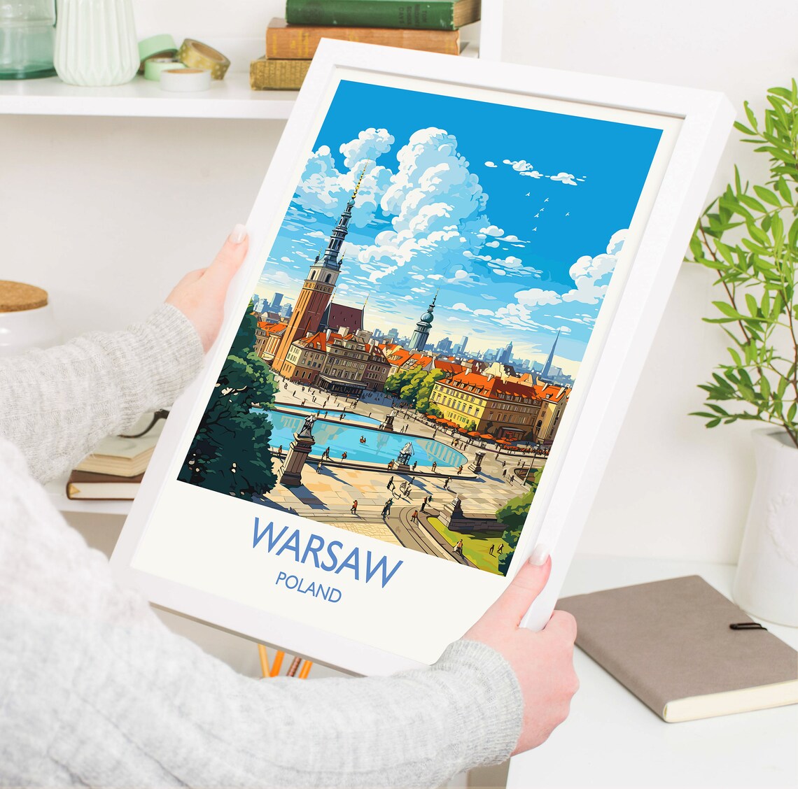 Warsaw Travel Poster, Poland Travel Art Print - Image 5