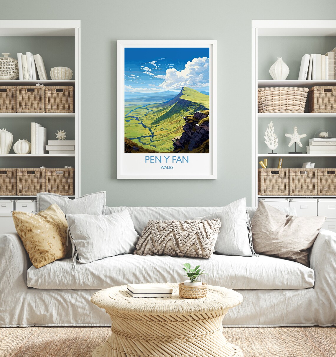 Pen Y Fan Travel Poster, Wales Brecon Beacons - Image 4