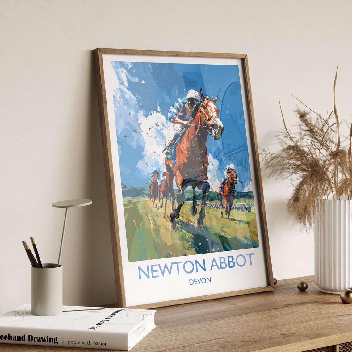 Newton Abbot Travel Poster, Devon England Art Print - Image 2