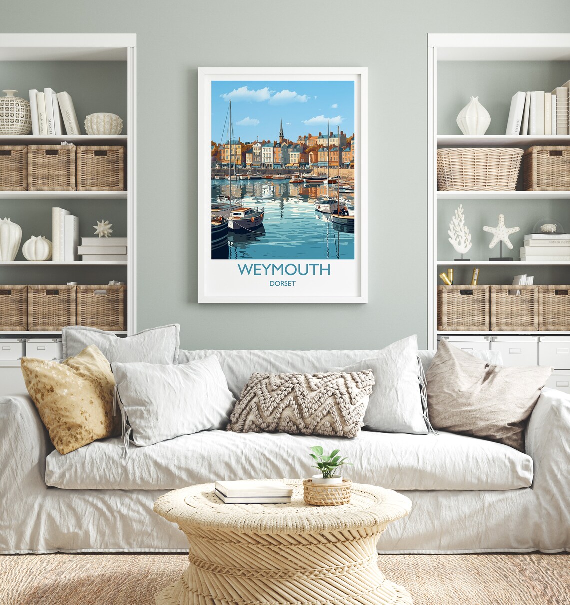 Weymouth Travel Poster, Dorset Coast Art Print - Image 4