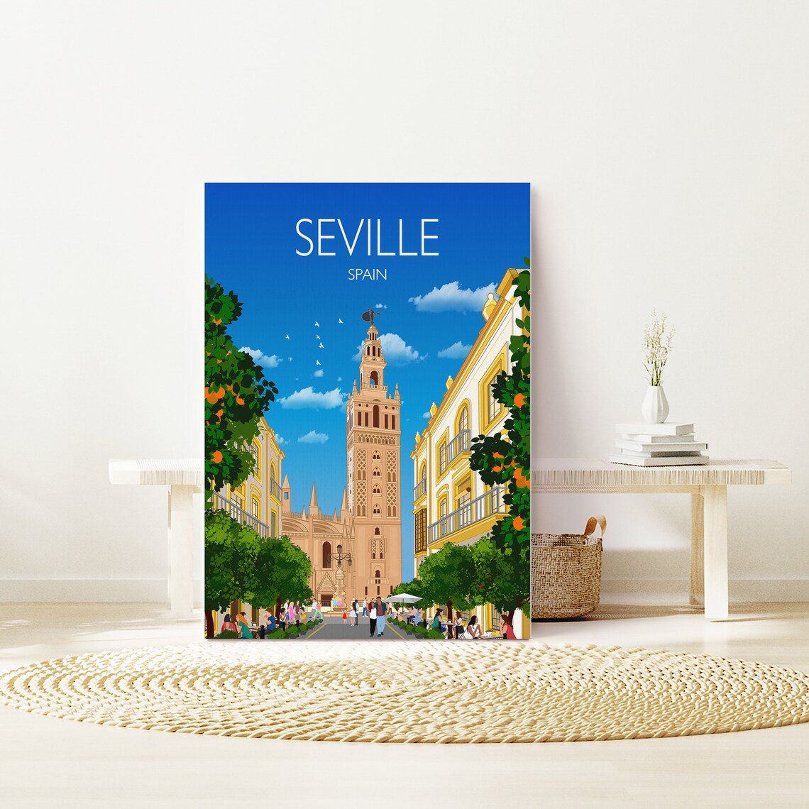 Seville Travel Poster, Spain Travel Poster Art Print - Image 3