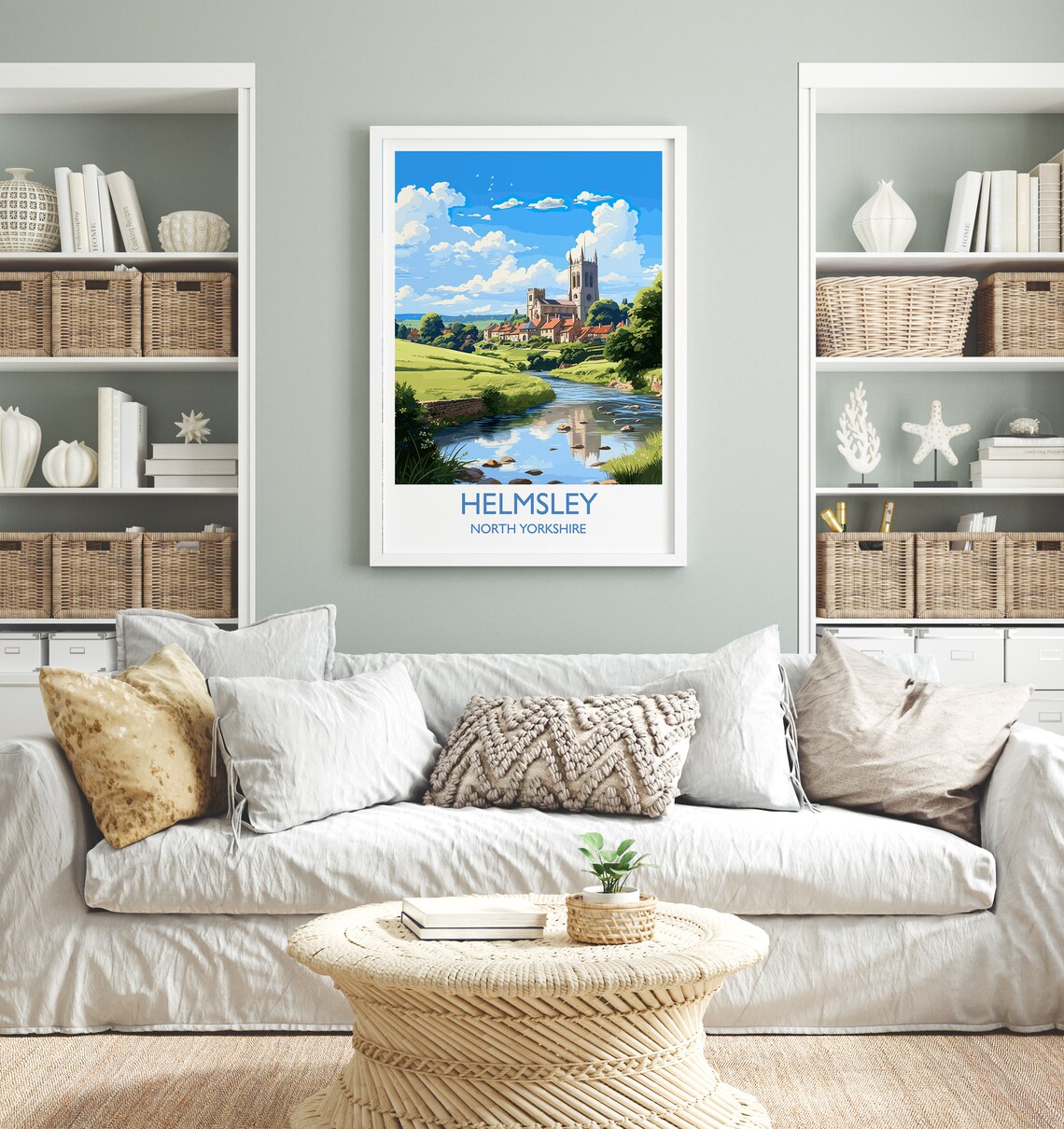 Helmsley Yorkshire Travel Poster, North Yorkshire - Image 4