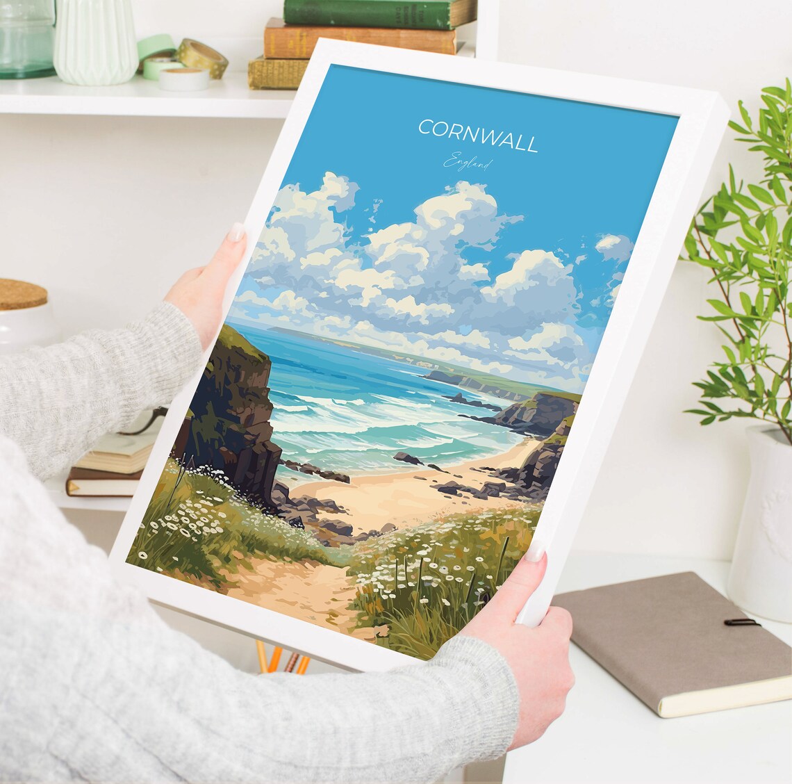 Cornwall Travel Poster, England Wall Art Print - Image 5