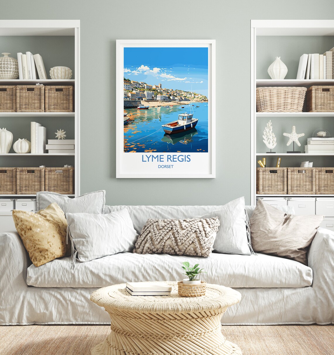 Lyme Regis Travel Poster, Dorset England - Image 4