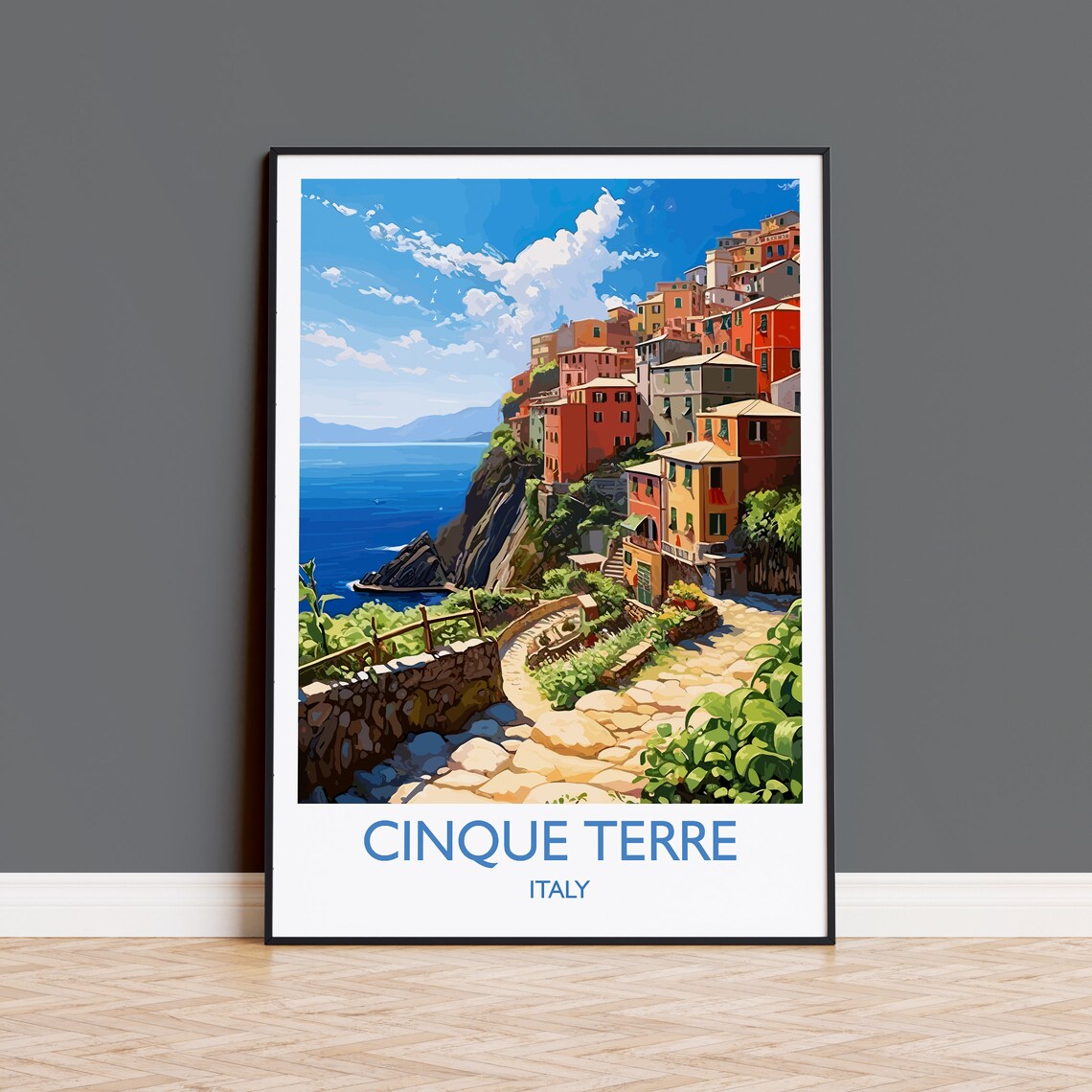 Cinque Terre - Italian Coastal Travel Poster
